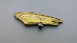 WING BRASS Ornament Bicycle Motorcycle Front Mudguard Emblem Badge NOS Free ship - £31.87 GBP