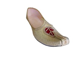 Men Shoes Jutti Indian Handmade Wedding Loafers Khussa Flat Mojaries US 6-12 - £43.25 GBP