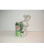 Ceramic Rabbit Beverage Holder Bunny Gray 7&quot; High x 5&quot; Wide Soda Pop Can... - £8.01 GBP