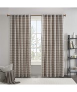 Madison Park Anaheim Cabin Plaid Curtain Window, Thermal Insulated Fleec... - £27.62 GBP