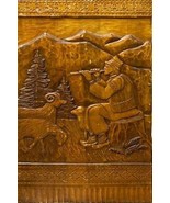 Fine Antique/Vintage Hand-Crafted Wood Scene Shepherd w/ Flute &amp; Sheep F... - $92.00