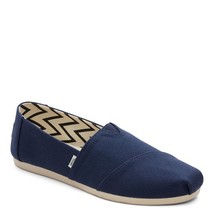 TOMS Women&#39;s Alpargata Recycled Cotton Canvas Loafer Flat 10017712 Navy - $671.03 MXN