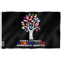 Anley 3x5 Ft National Hispanic Heritage Month Flag - Latino Celebration Flags - £6.32 GBP