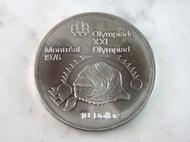 1975 $10 Canadian &#39;76 Montreal Olympics Coin E117 - £51.42 GBP