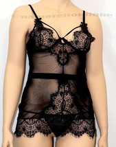 Plus Size Black Lace Chemise Sexy Lingerie Size: (US 14 - 16) XL - $22.34