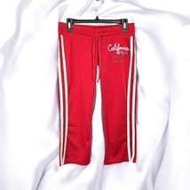 Vintage Hollister Pro Sport Womans Activewear Capri Small Red Embroidered Logo - $16.82