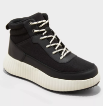 Universal Thread Donna Nero Shyla Plateau Hiker Stivali Misura 6-11 Nuov... - $18.99