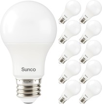Sunco 10 Pack 3W=40W A19 Led Light Bulbs Cri91 3000K Warm White, 250 Lum... - $747.26 MXN