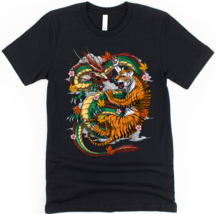 Japanese Dragon vs Tiger Asian Folklore Unisex T-Shirt - £22.02 GBP