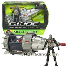 Yr 2009 G.I. Joe The Rise Of Cobra Vehicle Set Mole Pod With TERRA-VIPER Figure - £44.22 GBP