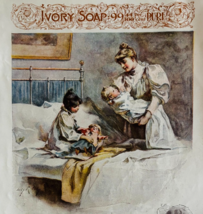 1898 Ivory Soap Advertisement Irving Wiles Victorian Art Procter &amp; Gambl... - £22.59 GBP