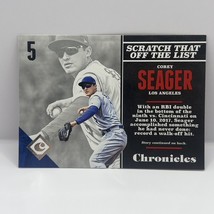 2017 Panini Chronicles Baseball Corey Seager Base #22 Los Angeles Dodgers - $1.97