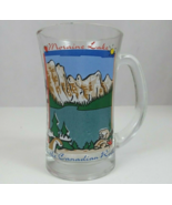 Moraine Lake In The Canadian Rockies 5&quot; Tall Drinking Glass Mug Cup Souv... - $11.82 CAD