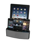 3 Port Smart Phone Charger with Speaker- Retail Packaging - Black - $55.49 CAD