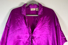 Vtg victoria’s secret gold label silky satin magenta purple pj’s lingerie M / L - £11.65 GBP