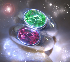 DUAL GEMSTONE RING ANGEL AND DJINN VESSEL ADVANCED GENIE RARE MAGICK CASSIA4 image 2