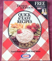 1988 Better Homes and Gardens Quick and Easy Recipes from Kraft 80 Pages - $3.95