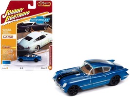 1954 Chevrolet Corvair Concept Car Bright Blue Metallic with Black Stripes &quot;Cla - £15.28 GBP