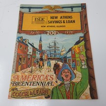 New Athens Savings and Loan Illinois Bicentennial Coloring Book USA Patr... - £11.57 GBP