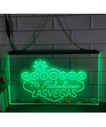 Welcome to Fabulous Las Vegas Casino Illuminated Led Neon Sign Hang Wall... - £20.77 GBP+