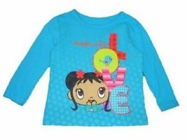 NI HAO, KAI-LAN Girls Toddlers Blue Longsleeve Shirt NWT Size 12M, 3T or 5T  $20 - $7.99