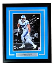 Jack Campbell Signé Encadré 11x14 Detroit Lions Photo Fanatiques - £170.57 GBP