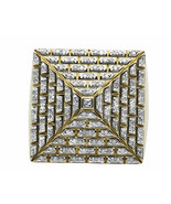 2.10Ct Round Cut Diamond 4-Sided Egyptian Pyramid Ring Set 14K Yellow Go... - €118,25 EUR