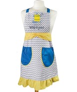Whip It Good Embroidered and Chevron Pattern Apron - $275.14 MXN