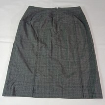 Mossimo Stretch Women's Gray Rear Zipper & Double Slits Women's Skirt Size 10 image 10