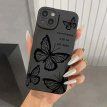 Luxury Matte Butterfly Design Phone Case For Samsung Galaxy S24 S23 S22 Ultra S2 - £7.13 GBP+