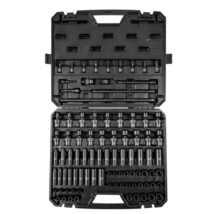 VEVOR 3/8" Drive Impact Socket Set, 90 pcs Socket Set, 6 Point Cr-Mo All... - $105.90