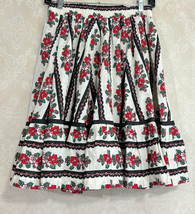 Womens Stretch Mexico Floral Skirt 26&quot; Waist - £16.75 GBP