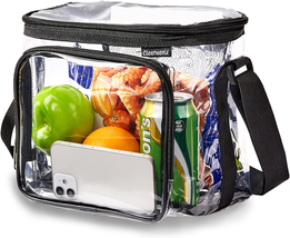 Clearworld Stadium Approved Clear Lunch Bag,See through Lunch Box with A... - £17.65 GBP