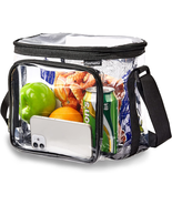 Clearworld Stadium Approved Clear Lunch Bag,See through Lunch Box with A... - £17.93 GBP