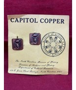 Stuart Nye NC Capitol Copper VTG 1970s Screw Back Pine Cone Earrings His... - £102.70 GBP