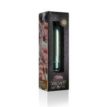 TOUCH OF VELVET PEACOCK PETALS 90MM BULLET WATERPROOF POCKET VIBRATOR - $30.66 CAD