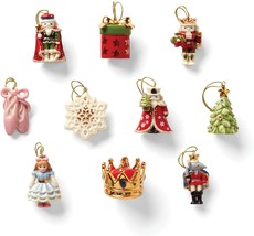 Lenox Nutcracker Ballet Miniature Tree Ornaments Set Of 10 Christmas Clara NEW - £59.15 GBP