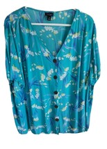 a.n.a. A New Approach Women&#39;s Blouse Size 3x Top Floral Print - £10.06 GBP