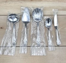 Reed &amp; Barton Stainless HAVERSHAM 5 Piece Serving Set Brand New In Plastic - $51.43 CAD
