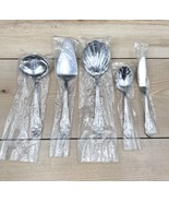 Reed &amp; Barton Stainless HAVERSHAM 5 Piece Serving Set Brand New In Plastic - $51.61 CAD