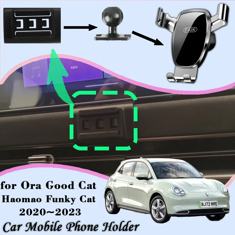 Car Mobile Phone Holder For Ora Good Cat Funky Cat GWM Ora 2020~2023 360 Degree - £14.34 GBP+