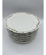 11 Antique Old Abbey Limoges Salad Plates Latrille Freres Raised Gold Bs307 - €76,46 EUR