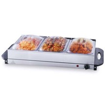 Electric Buffet Server &amp; Food Warmer, 25.6&quot; x 15&quot; Portable Stainless Ste... - $59.84