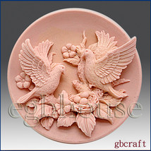 2D Silicone Soap Mold â€“ Birds with Nest - $28.00