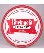 Vintage Rheingold Extra Dry Lager Beer Serving Tray, Red, Large 12&quot; diam... - $459.17 MXN