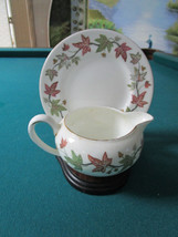 Wedgwood England Creamer And Plate In Stand - £42.83 GBP