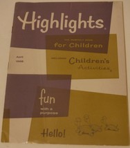 Highlights Magazine for Children April 1968 - £5.42 GBP