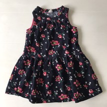 GAP Girl Sleeveless Corduroy Floral Toddler Dress - Size 3 - EUC - £4.70 GBP