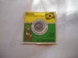 Brazil 1987 10 Centavos; Sealed in Coin Holder - £19.92 GBP