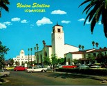 Union Station Street View Classic Cars VW Los Angeles CA UNP Chrome Post... - $5.97